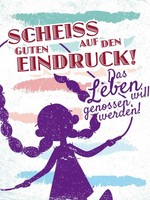 Holzschild 40X30 Cm Scheiss Auf Den Guten Eindruck Dekoration Deko Geschenk Holz