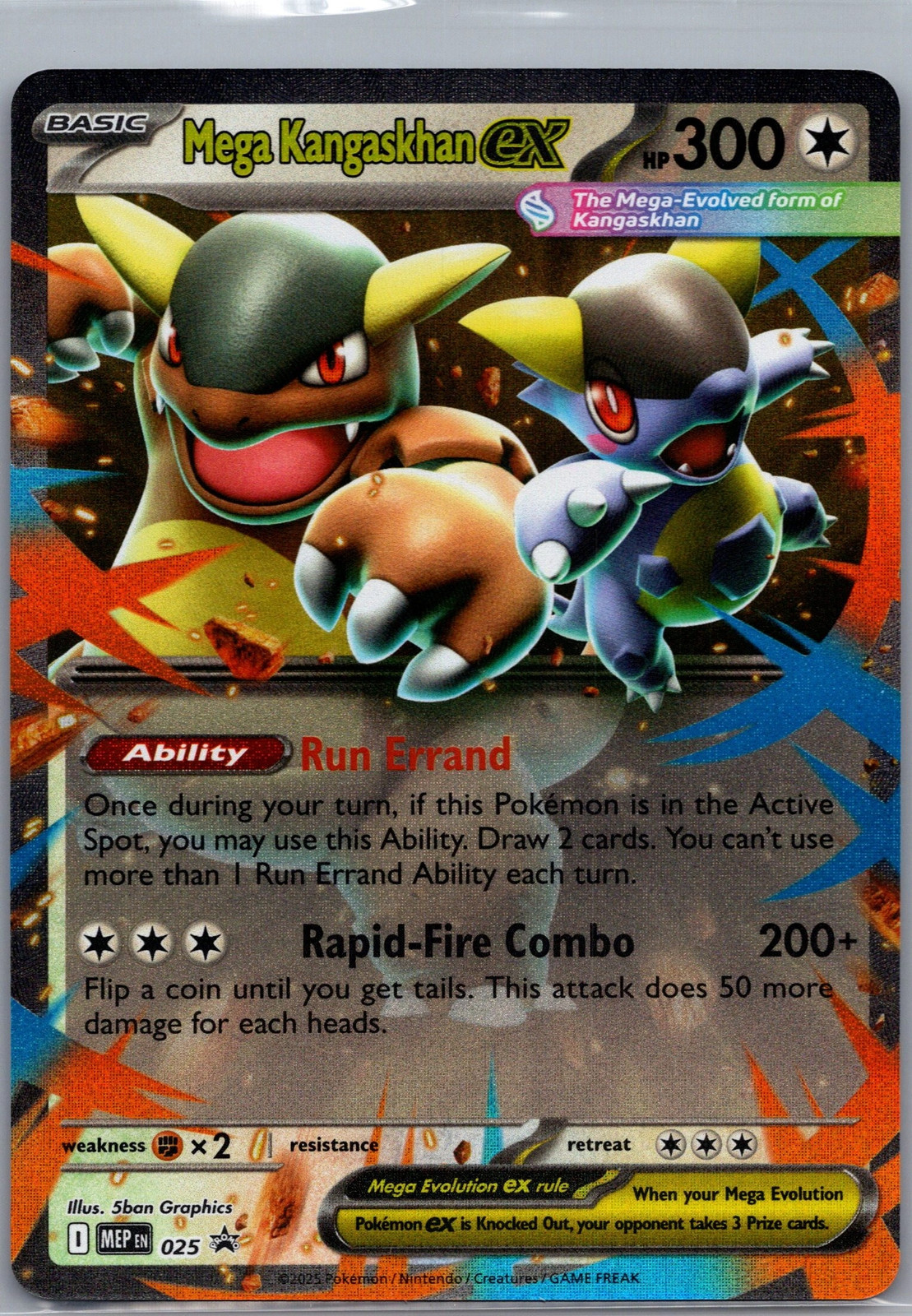 Mega Kangaskhan ex 025 Mega Evolution Promo Ultra Rare LP Pokemon TCG