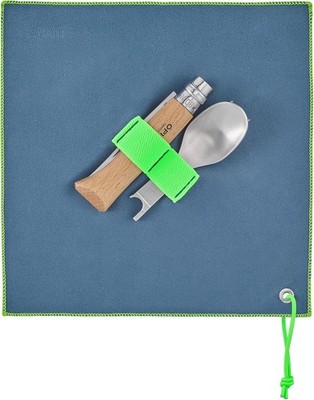 Opinel Picnic+ Cutlery Full Set, No.8 Stainless Steel Knife, Fork and Spoon