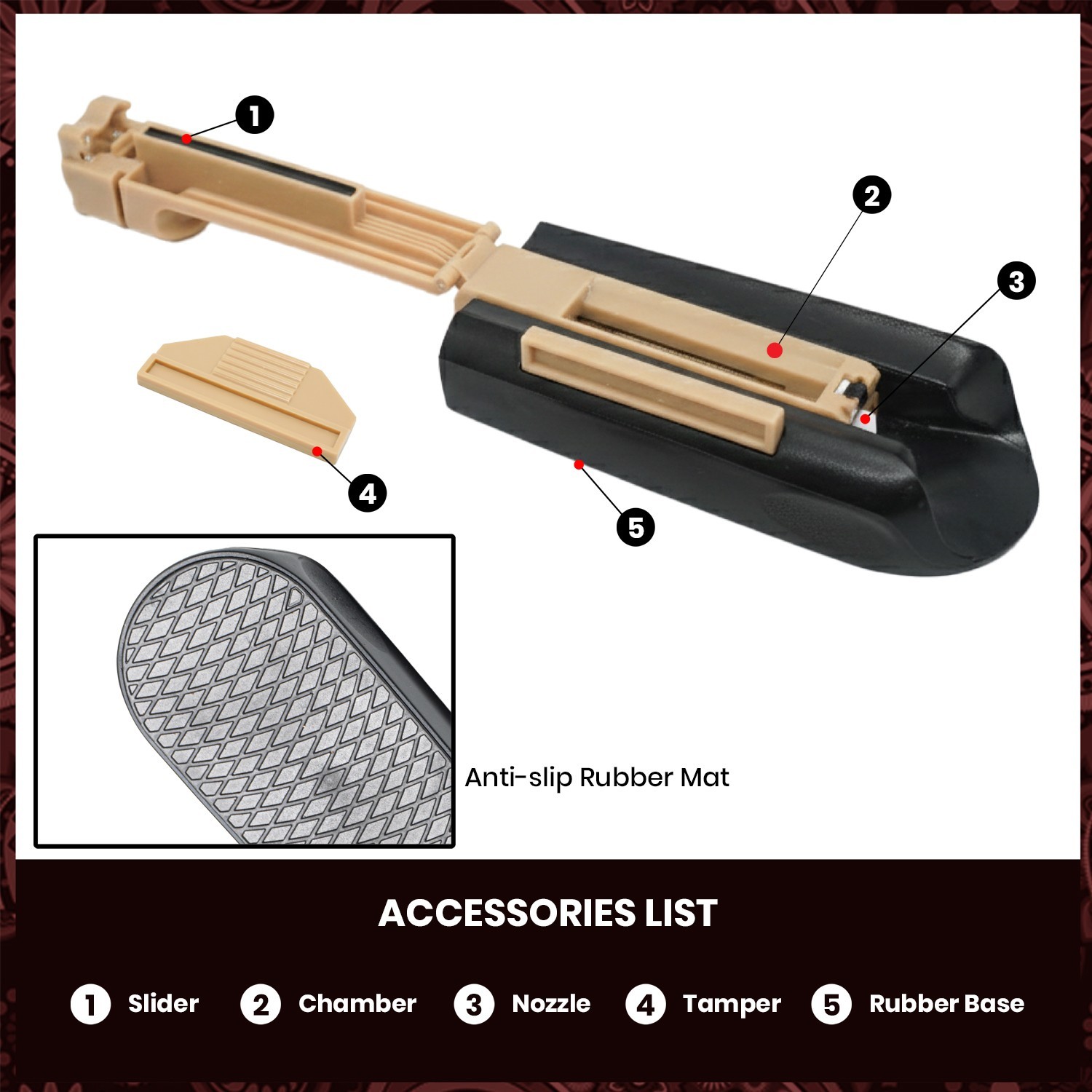 Cigarette Injector Machine Manual Cigarette Rolling Machine King & 100's Tubes