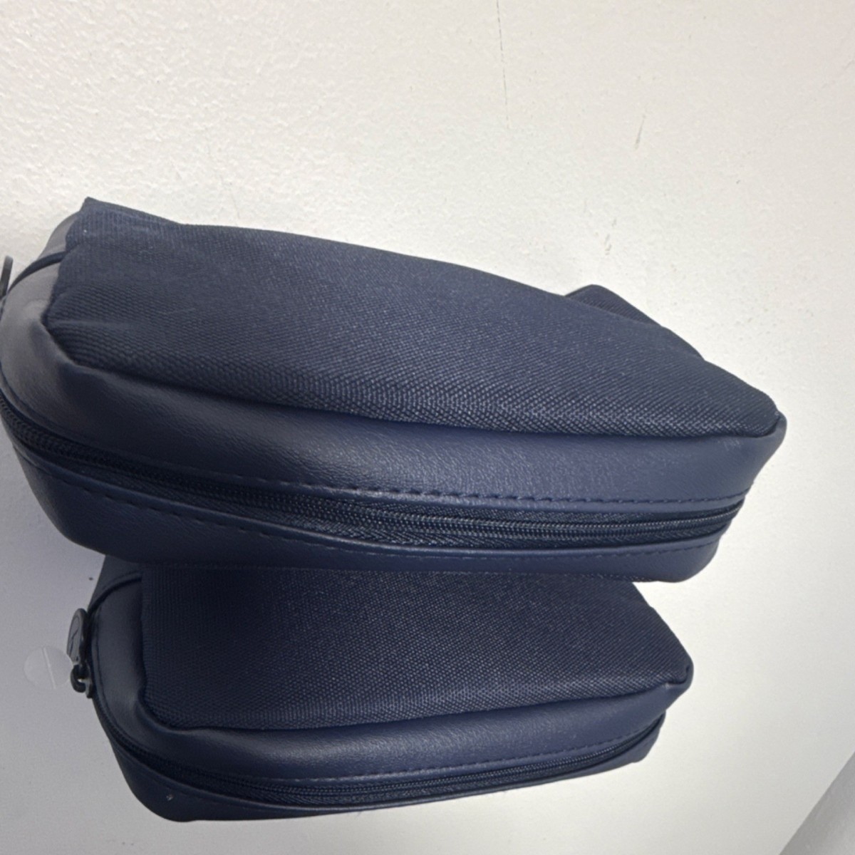 Lufthansa 100th Anniversary Amenity Bags Set of 2 Navy Yellow