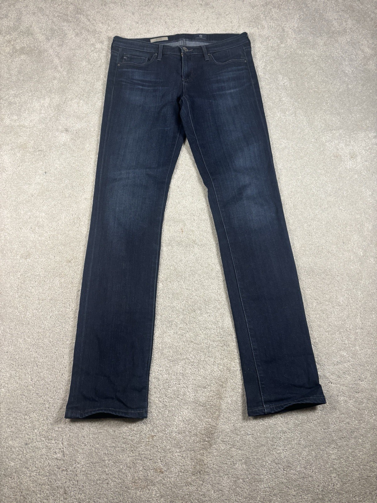 AG Adriano Goldschmied Jeans The Stevie Slim Straight Dark Wash Womens Sz 26R thumbnail 2