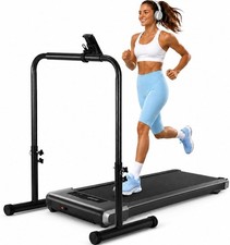 Stainless Steel Handrail for Walking Pad - Height Adjustable with Mobile Holder