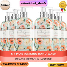 Baylis & Harding Royale Garden Peach Peony & Jasmine Hand Wash, 500 Ml Pack of 6 3.63 per litre