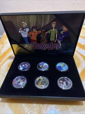 Scooby-Doo 6 Piece 24K Gold Plated Collectors Set With COA!! RARE 