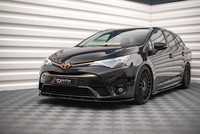 Maxton Design Frontlippe V.2 Passend FüR Toyota Avensis Mk3 Fl Schwarz Hochglanz