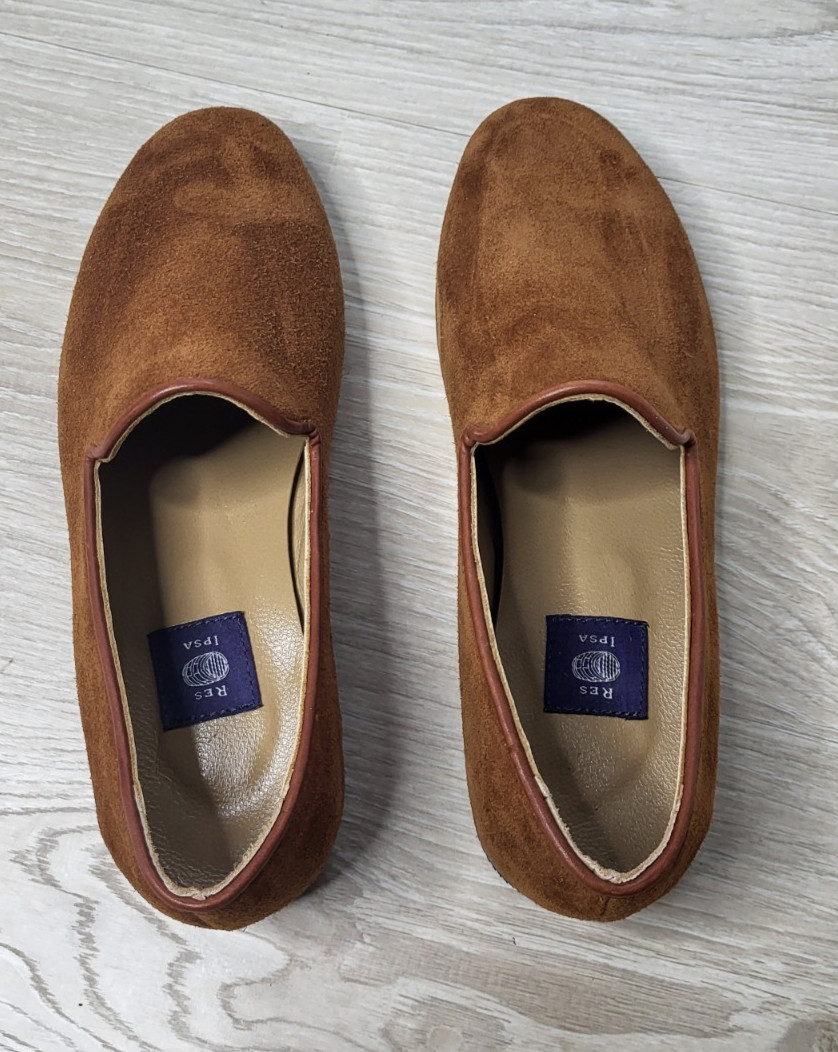 Res Ipsa Brown Suede Slip-On Loafers Comfort Men's Casual Shoes Size 8.5