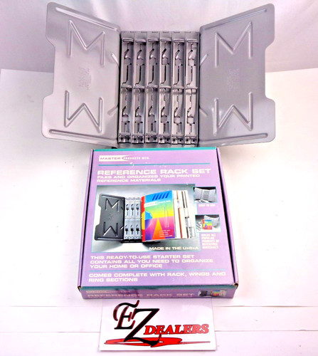 Master Products Steel Catalog Rack, Desktop, Six Binder Sections, 66RS3G