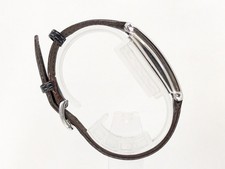 HERMES Cape Cod De Zone CC3-210 Silver Black Quartz Women's Working Authentic 9