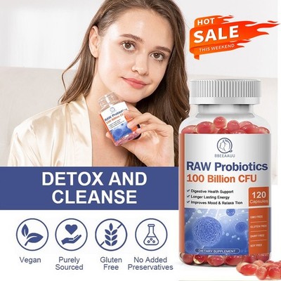 Probiotics 100 Billion CFU Capsules High Potency Support Digestive Immune Health
