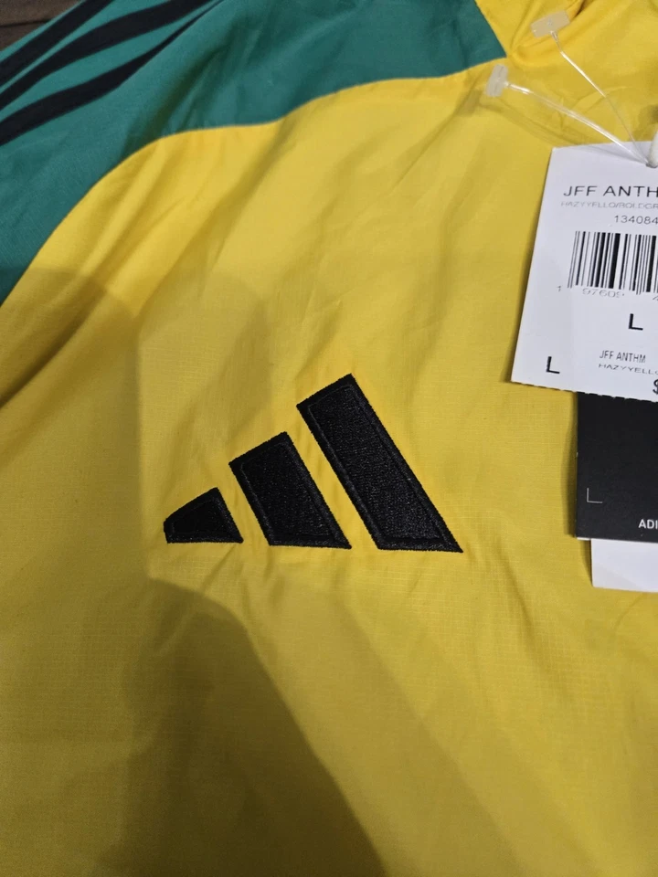 Chaqueta Adidas Selección Nacional de Jamaica 2023/24 Reversible Himno JFF Cremallera Completa Talla L Foto 2 de 4