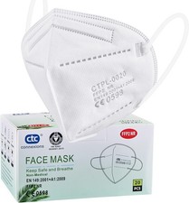 20 x FFP2 Mask Disposable 5 Layers Filter Dust Face Masks Protective Mask Safety