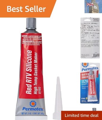 High-Temp Red RTV Silicone Gasket Maker - 85g for Exhaust Parts Safety