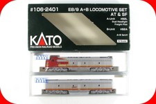 N Scale ***SANTA FE*** E8/9 AB Locomotive Set, ATSF 82 ---- Kato 106-2401 w/ DCC