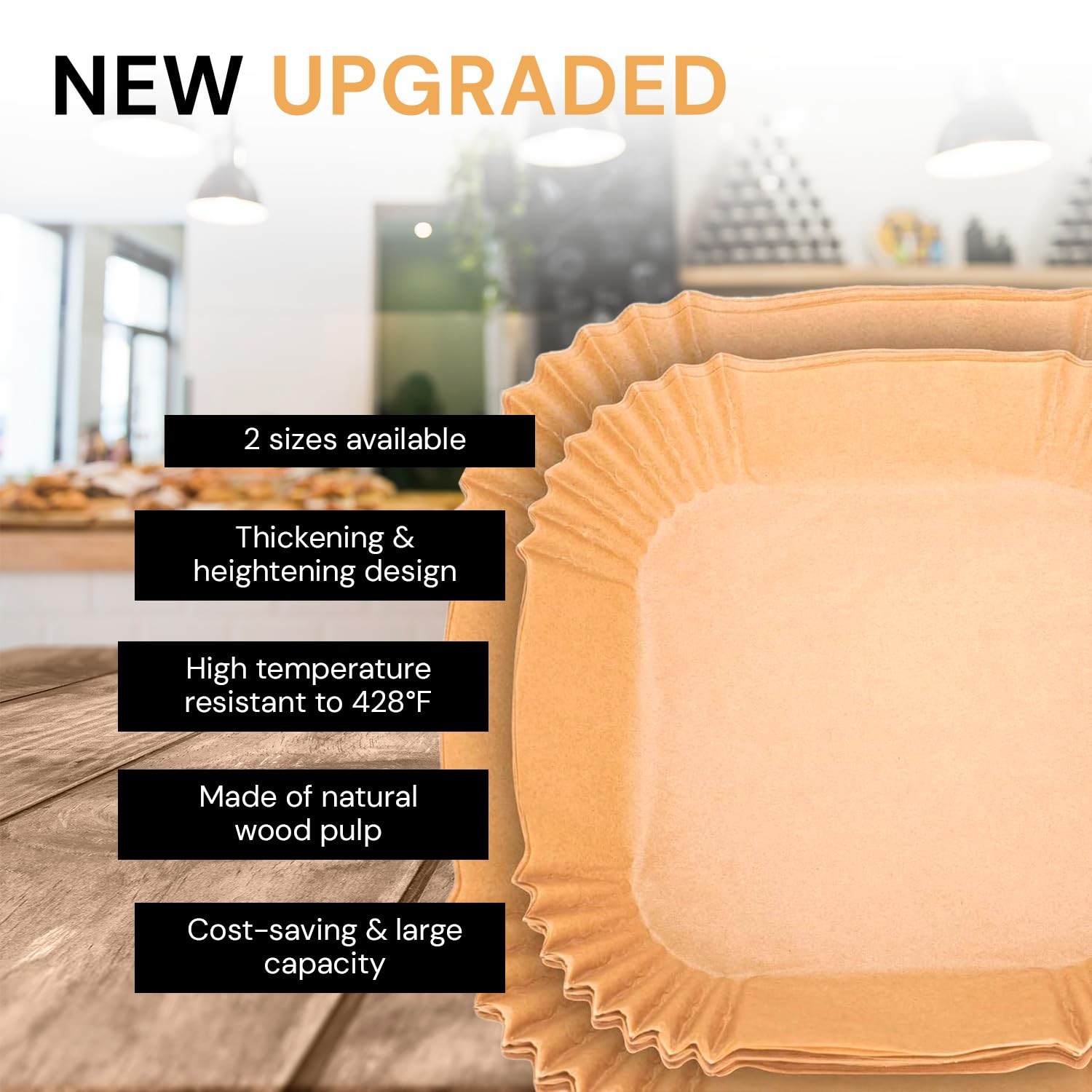 edihome, Carta Forno per Friggitrice ad Aria, BPA Free, Monouso, Adatto al Forno foto 5