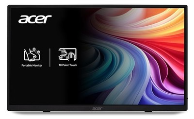 Portable Monitor 15.6 FHD IPS Touch USB C HDMI Acer PM161QT Adaptive-Sync Slim