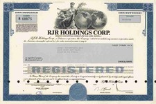 RJR Holdings Reynolds Tobacco 1989 Winston Salem Lucky Strike Pall Mall 100 $ * 