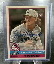 2025 Topps Heritage Ryan Fitzgerald Real One AUTO RC Rookie Twins #ROA-FITZ
