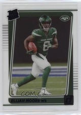 2021 Panini Clearly Donruss Rated Rookie Purple Elijah Moore #72 0s55