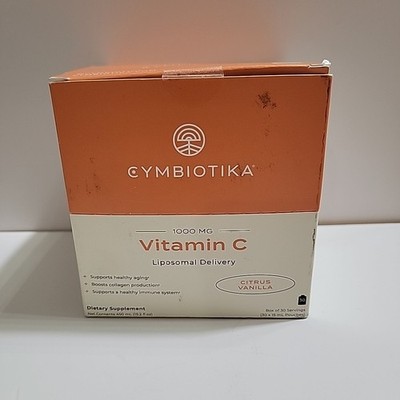 Cymbiotika Liposomal Vitamin C 1000mg Dietary Supplement 1 box, 30 Pkts. Ex 1/27