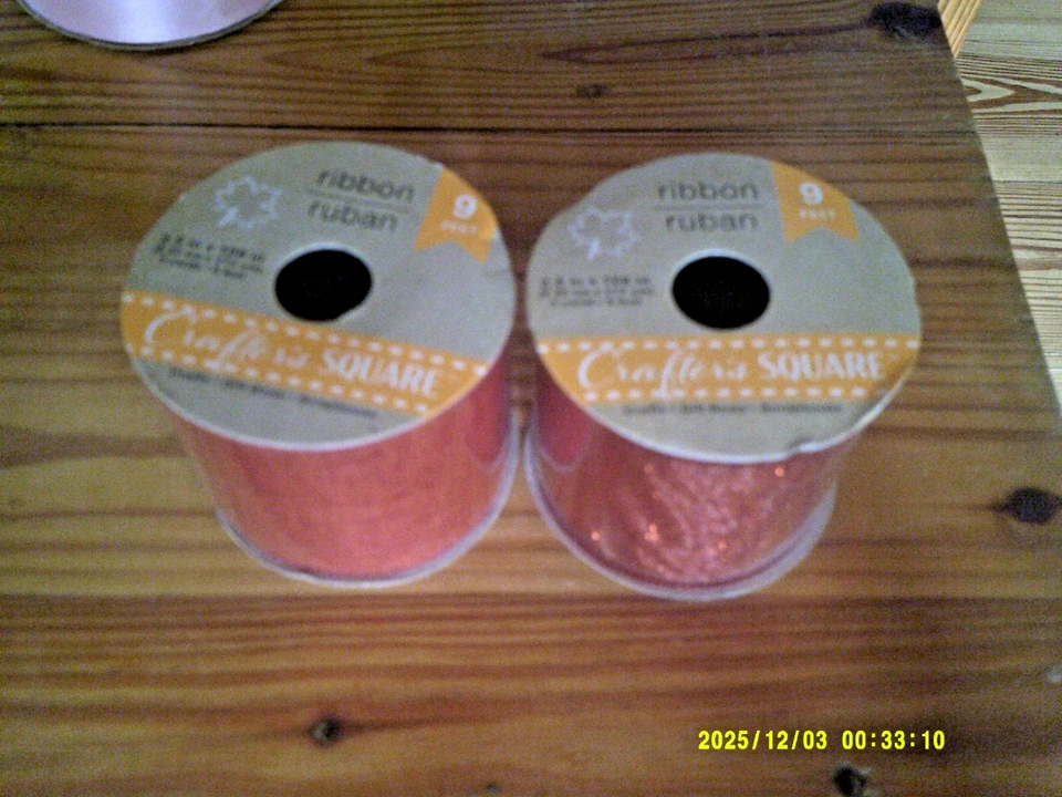 Bulk Ribbon 900 YARDS of Craft Floral Christmas Ribbon Trim 1-5/16" Wide #9 #40 - Image 2 of 4