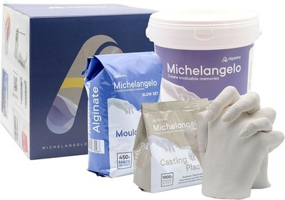 Michelangelo 3D Handabdruck Set Paare Gipsabdruck Hände Pärchen Geschenk Idee