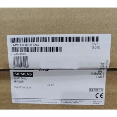 6AV6648-0DE11-3AX0 New Sealed Siemens SIMATIC HMI Smart 1000 IE V4 648-0DE11-3AX