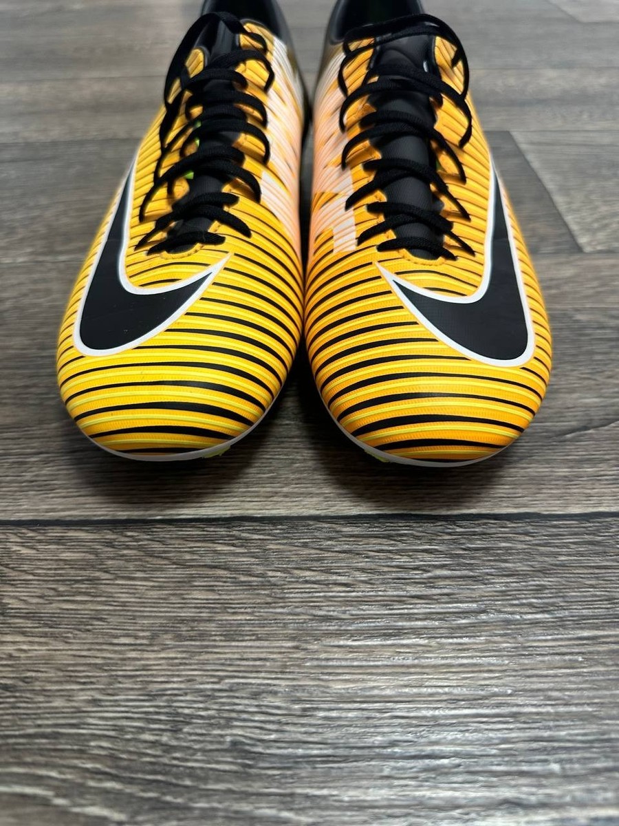 Nike Mercurial Veloce III FG 831964-801 Yellow Black Soccer Cleats