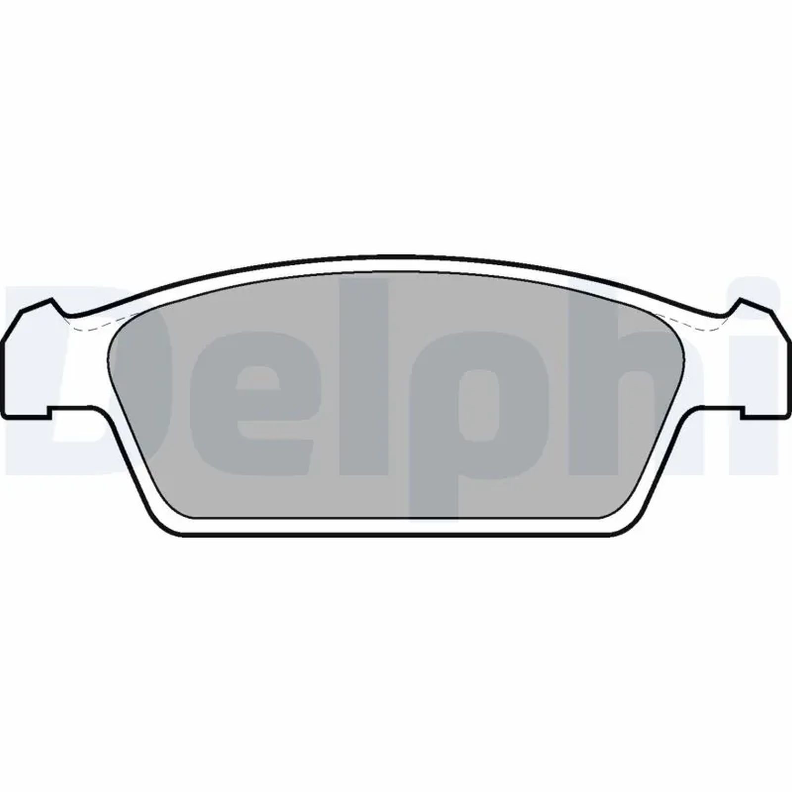 1x ORIGINAL® Delphi Bremsbelagsatz, Scheibenbremse Vorne für Suzuki SWIFT II