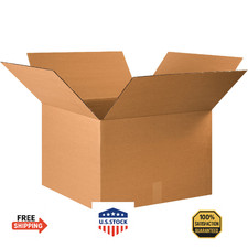 BOX USA 22x20x14 Corrugated Shipping Boxes - 15-Pack, 200 /ECT-32 Kraft
