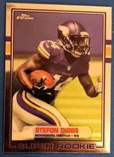 🔥 STEFON DIGGS RC 2015 TOPPS CHROME #89-SD (1989 VARIATION) SUPER BOWL BOUND🔥!