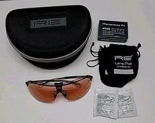 RE Ranger XLW Shooting Clay Skeet Glasses 3 Lens Set With Case Protective Sport