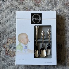 Little Love3 Piece Fine Flatware Progress 18/10 Stainless Steel, Silverware Set