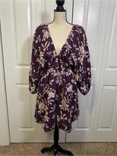 Free People Portia Printed Linen Blend Mini Dress