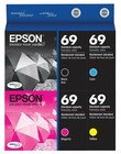 GENUINE Epson 69 Ink Cartridge 4 Pack for Stylus CX7450 NX105 NX110 NX115 NX215 