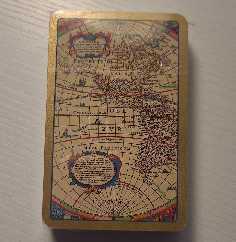 Joker Map Theme Playing Card Deck, Joker & King of Hearts Design, Belgium