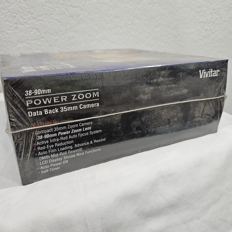Vintage Vivitar 550 PZ 38-90mm Power Zoom Data Back 35mm Camera NEW SEALED - Image 4 of 4