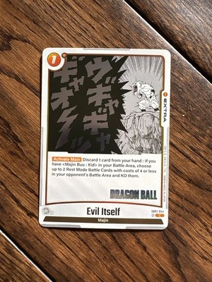 Evil Itself, 3 x DRAGON BALL Super Card Game Fusion World Manga SB01 Card