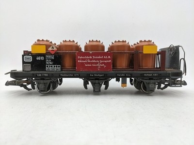 Magnus 4610 G Scale Deutsche Bundesbahn (DB) Flat Car W/ Load #4610