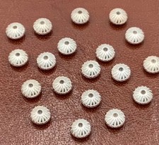 5mm  .925 Bali Sterling Silver Rondelle beads-12Pieces- 1552