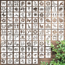 Small Stencils for Painting 100 Pcs 2 Inch Reusable Mini