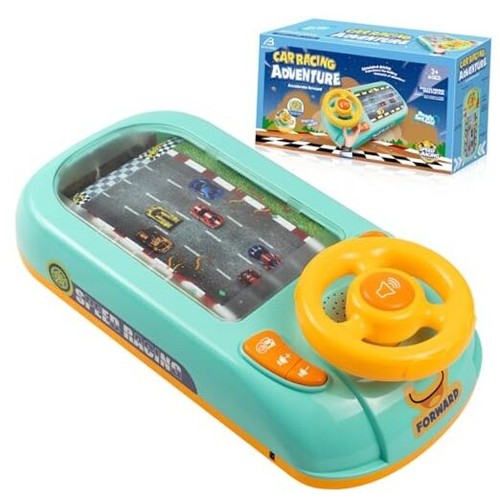 Musical Steering Wheel Toys for Boys 4-6, Toddler Simulated Driving Racing Car