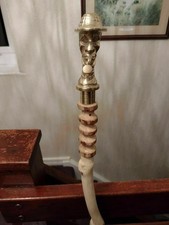 Handmade Designer Head Only Handle without Wooden Walking Cane Stick is NOT