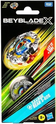 Beyblade X Single Booster Pack - Savage Bear 3-60S Kreisel Battle Top - 1225