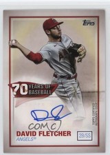2021 Topps 70 Years of Baseball Series 2 David Fletcher #70YA-DFL Auto 2s2