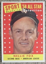 Nellie Fox 1958 Topps Baseball Card - #479 - Chicago White Sox 