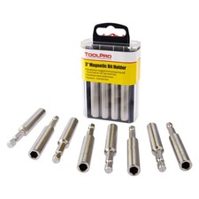 3 Inch Magnetic Bit Tip Holder - 8 Pieces in Interlocking Storage for Quick D...