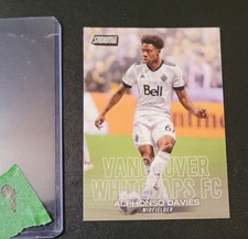 2018 Stadium Club MLS #21 Alphonso Davies rookie card. rookie card picture