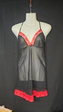 Adore Me Women's Lingerie Night Slip Jet Black Size L Li-2475