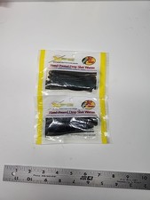 (2)Bass Pro Shop Hand Poured Drop Shot 4" Prizm Eyes Worms. Sealed Pkgs